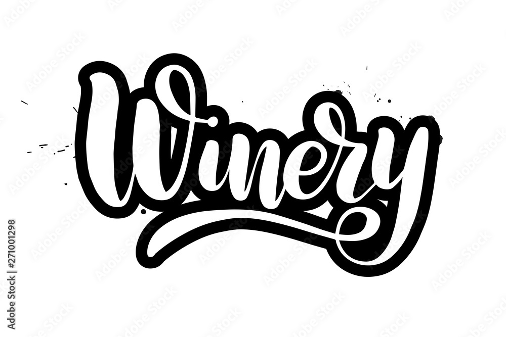 brush lettering winery brush lettering winery