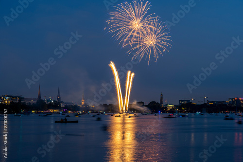 Japanese cherry blossom celebration in Hamburg, Germany Firework