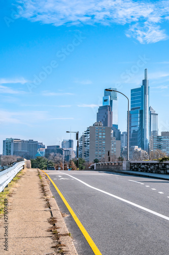 Philadelphia, Pennsylvania, USA - December, 2018 - Philadelphia downtown skyline.