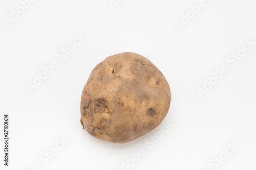 Over view of fresh raw potato 