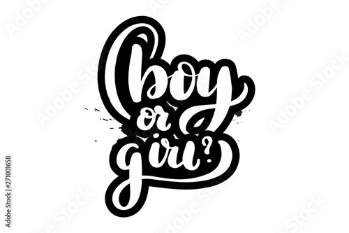 lettering boy or girl