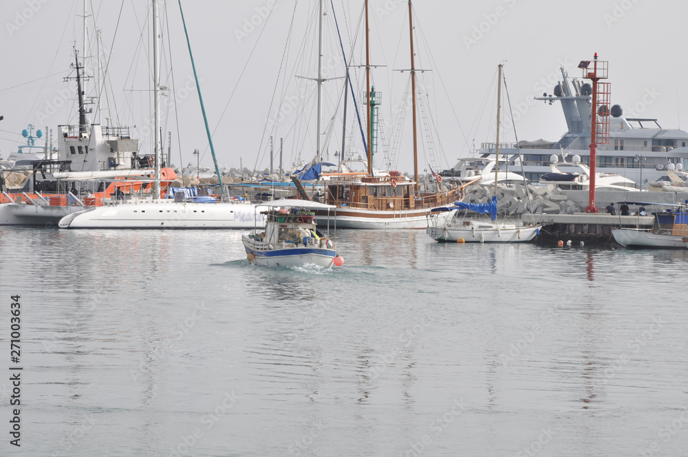 Fototapeta premium The beautiful Old Port Limassol in Cyprus