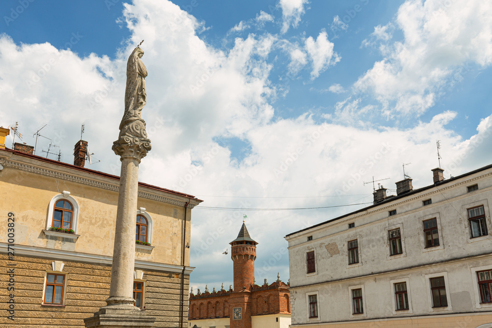 Tarnow.  Historic architecture of the city hall