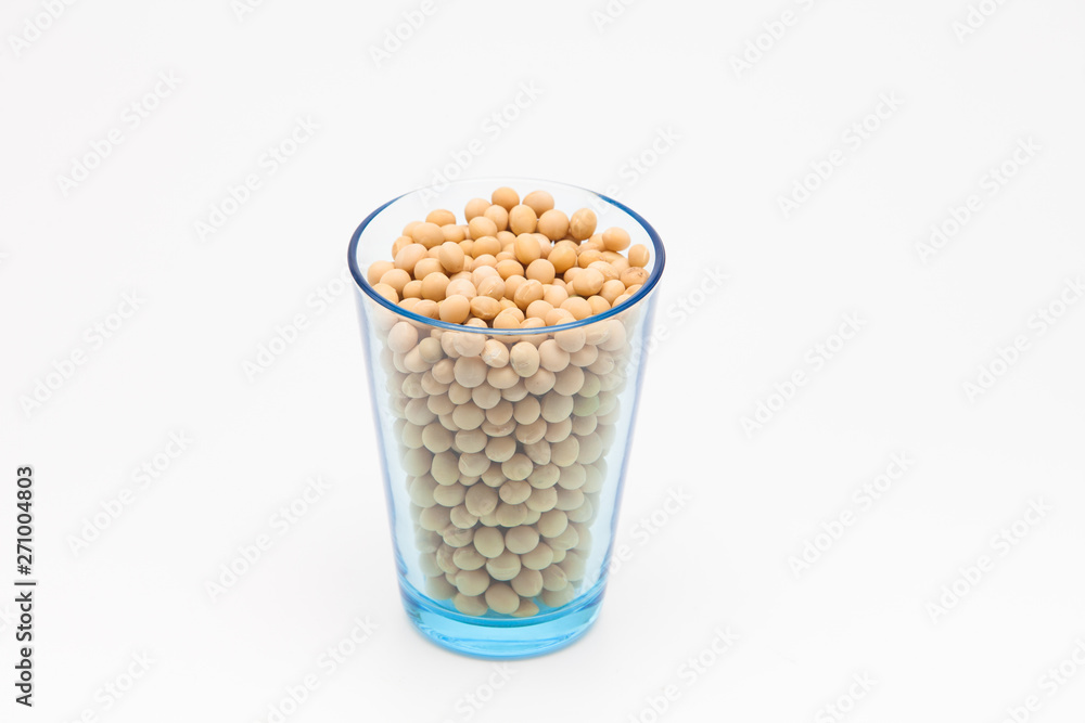 Soy beans on white background Soy beans on white background