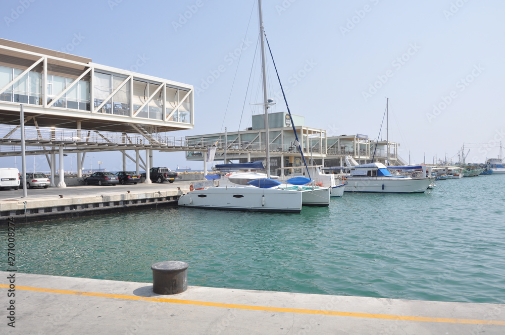 Fototapeta premium The beautiful Old Port Limassol in Cyprus