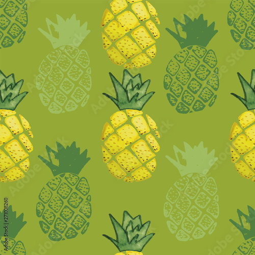 PINEAPPLE SEAMLESS PATTERN REPEAT TILE