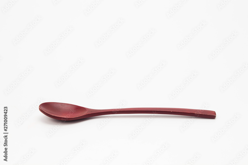 Wooden spoon isolated on white background Wooden spoon isolated on white background