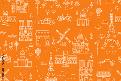 Paris pattern seamless geometric design