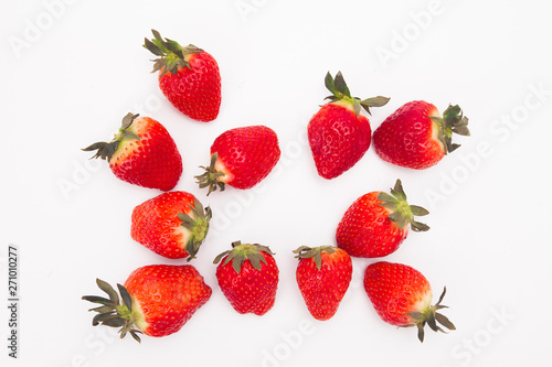 Beautiful strawberry on a white background