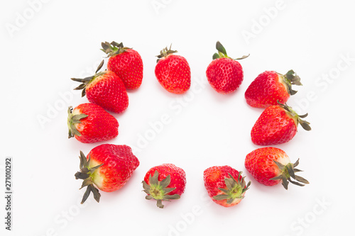 Beautiful strawberry on a white background