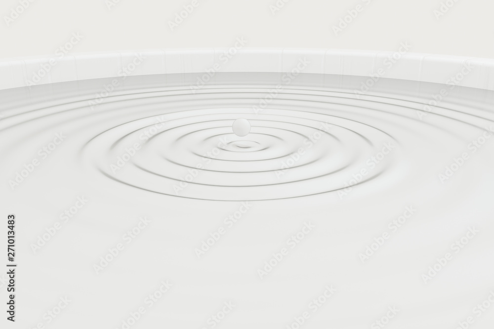 White wave liquid ripples by fluid simulation, 3d rendering White wave liquid ripples by fluid simulation, 3d rendering