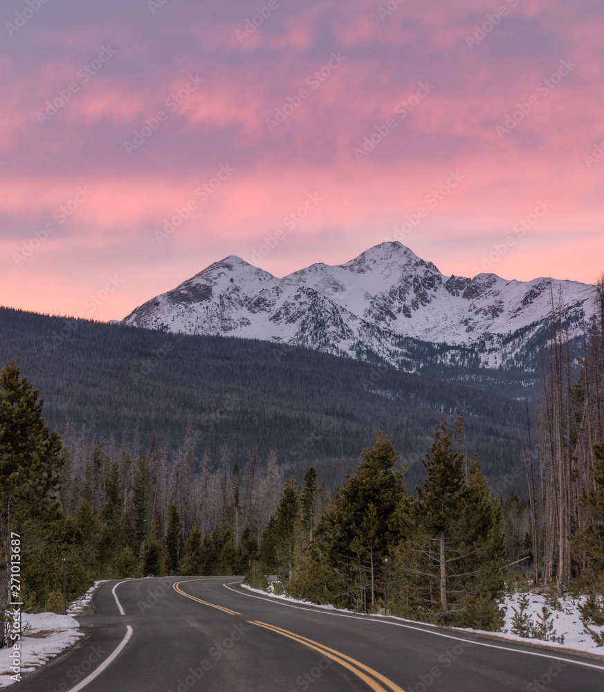Sunset at Rocky Mountain National Park 