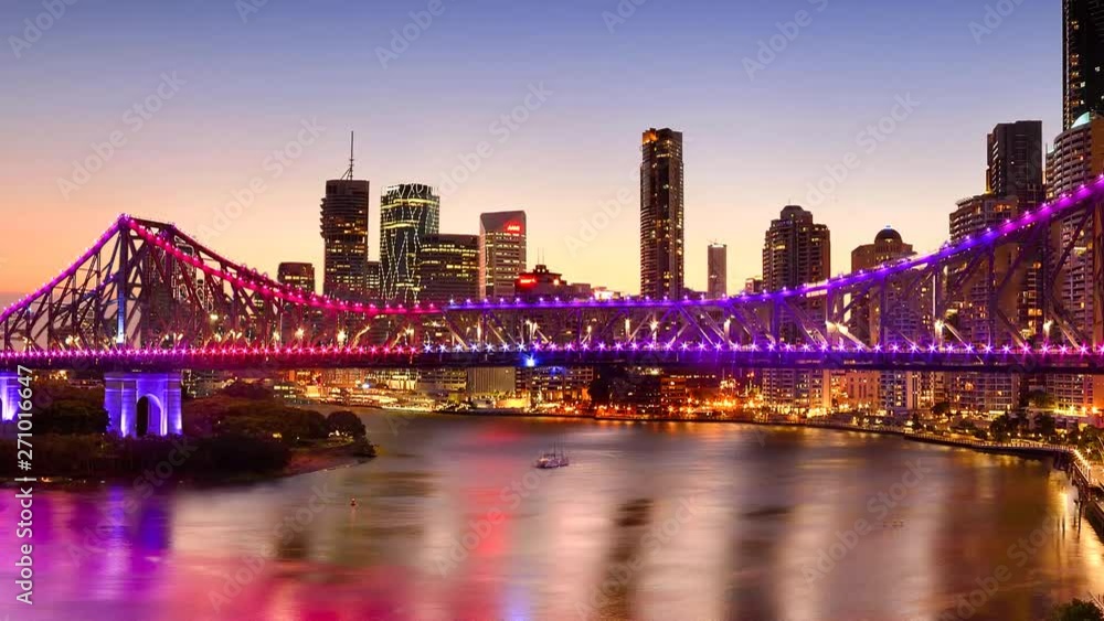 The iconic Story Bridge in Brisbane, Queensland, Australia The iconic Story Bridge in Brisbane, Queensland, Australia