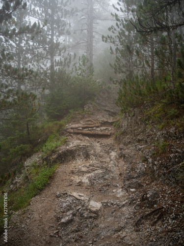 A fascinating and difficult walk while climbing Mount Olympus in Greece