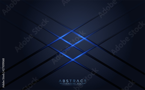 modern dark navy background with blue light
