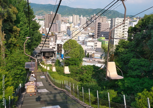 松山城のロープウェイ
