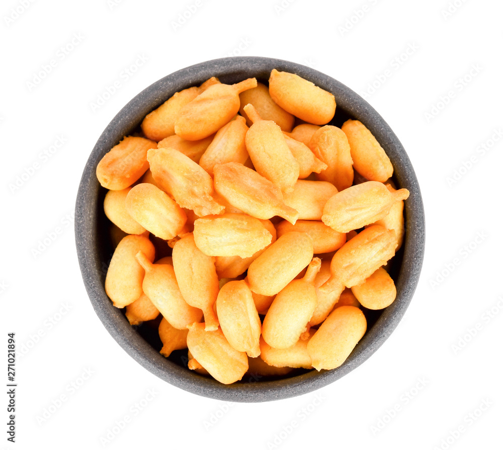 Cracker cookies isolate in bowl on white background Cracker cookies isolate in bowl on white background