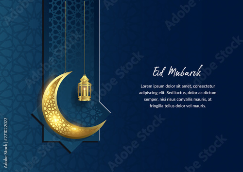 Eid mubarok islamic background template