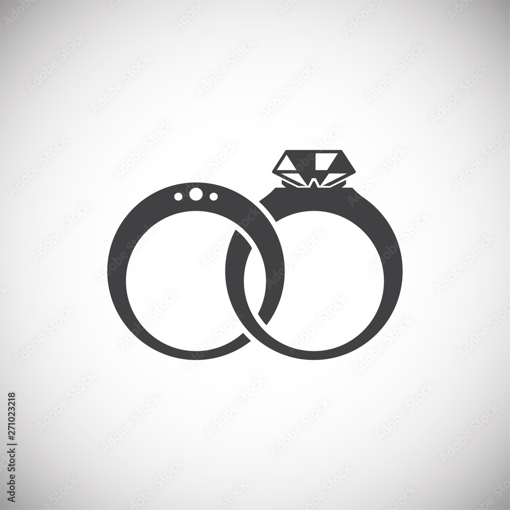 Wedding ring icon on background for graphic and web design. Simple illustration. Internet concept symbol for website button or mobile app. Wedding ring icon on background for graphic and web design. Simple illustration. Internet concept symbol for website button or mobile app.