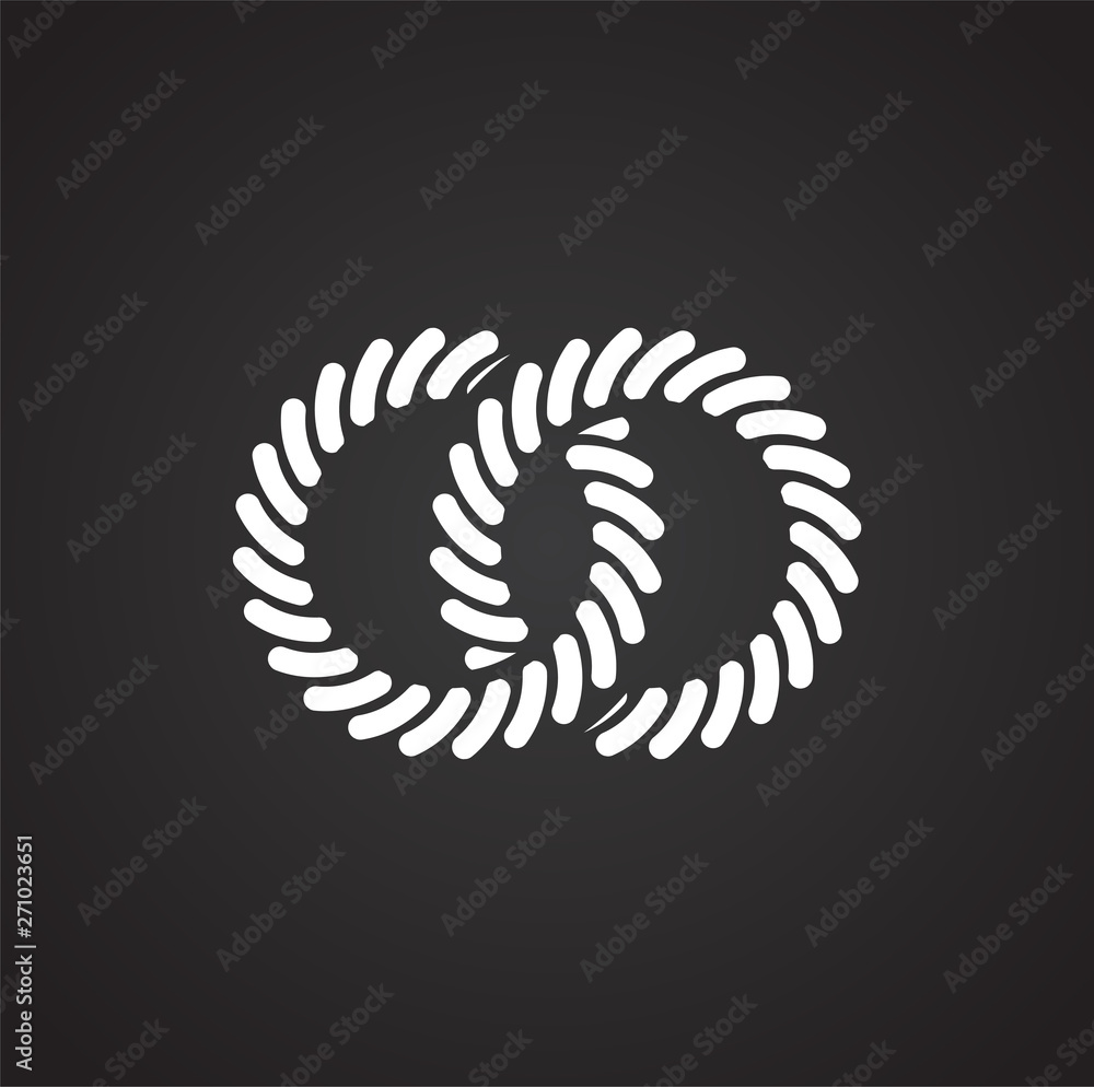 Wedding ring icon on background for graphic and web design. Simple illustration. Internet concept symbol for website button or mobile app.