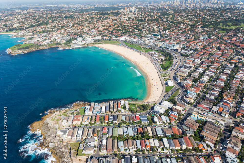 Ταπετσαρία Bondi Beach Sydney NSW Australia - Aerial view from North Bondi - NSW Australia