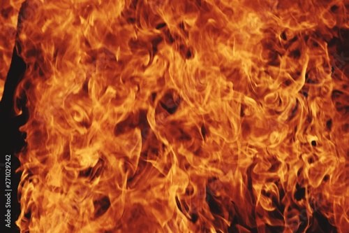 Closeup of Fire at time of festival