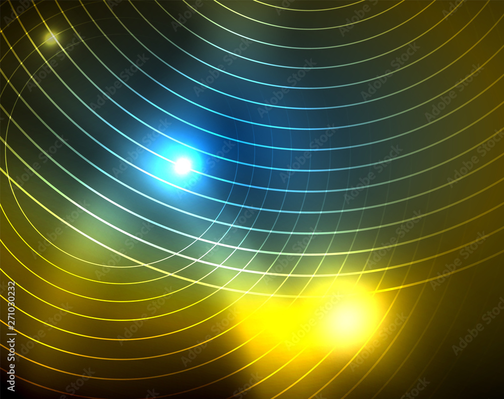 Shiny circles glowing abstract background Shiny circles glowing abstract background