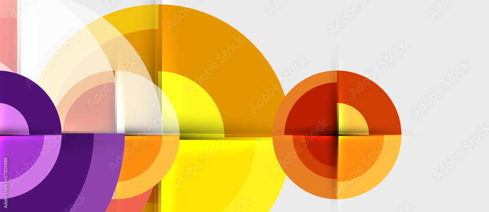 Obraz premium Geometric design abstract background - circles
