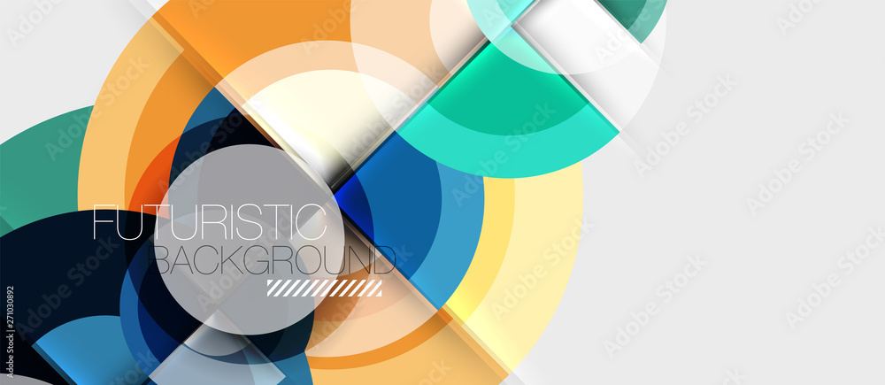 Geometric design abstract background - circles Geometric design abstract background - circles