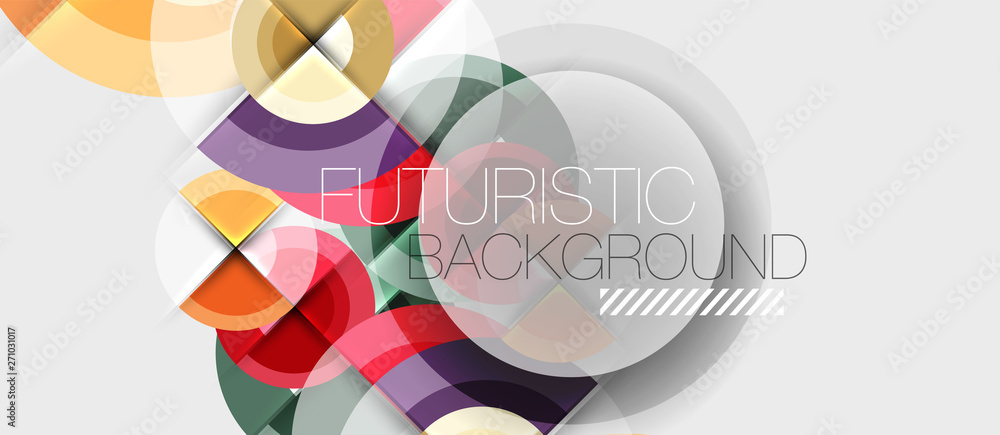 Geometric design abstract background - circles Geometric design abstract background - circles