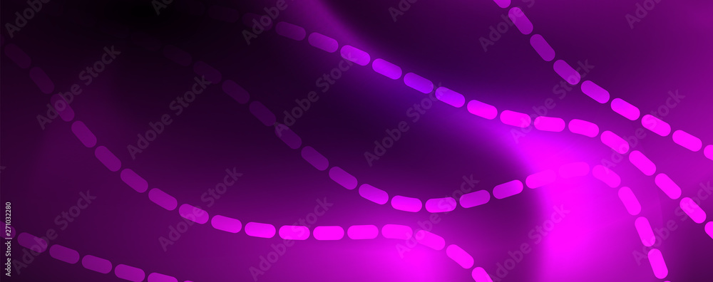 Neon vector wave lines abstract background, magic futuristic techno design Neon vector wave lines abstract background, magic futuristic techno design