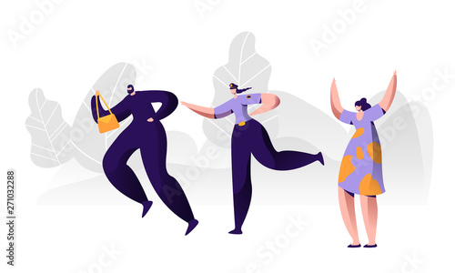 Female Police Officer at Work Catching Up Thief to Arrest Steal Bag from Victim Crying for Help