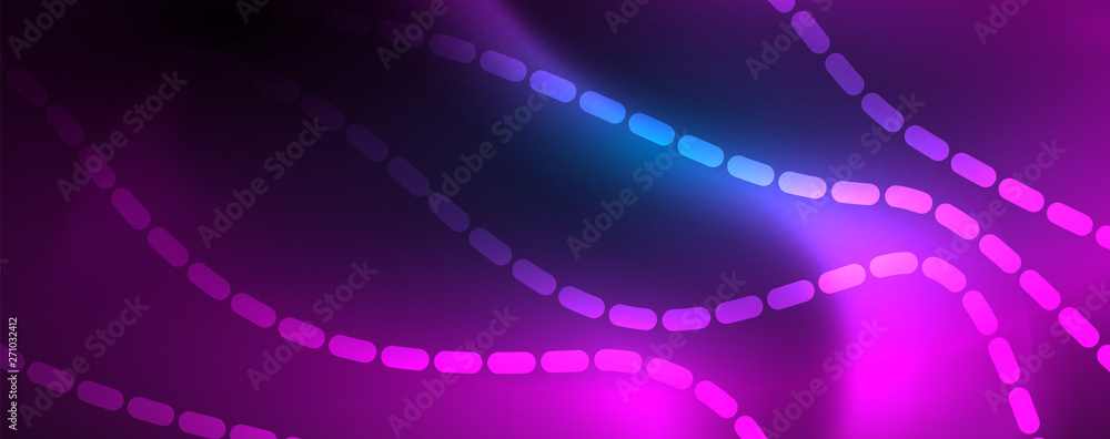 Smooth wave lines on blue neon color light background. Glowing abstract wave on dark, shiny motion, magic space light Smooth wave lines on blue neon color light background. Glowing abstract wave on dark, shiny motion, magic space light