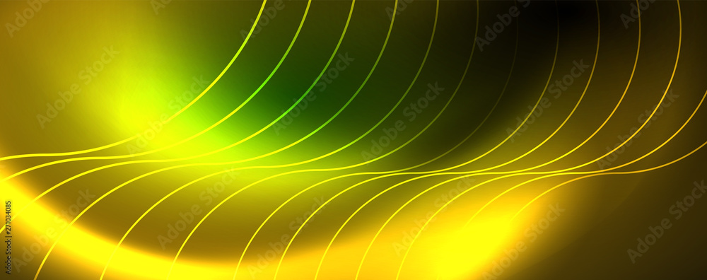 Shiny neon lines template - northern lights glowing blur lines. Futuristic style glow neon 80s disco club or night party techno template Shiny neon lines template - northern lights glowing blur lines. Futuristic style glow neon 80s disco club or night party techno template