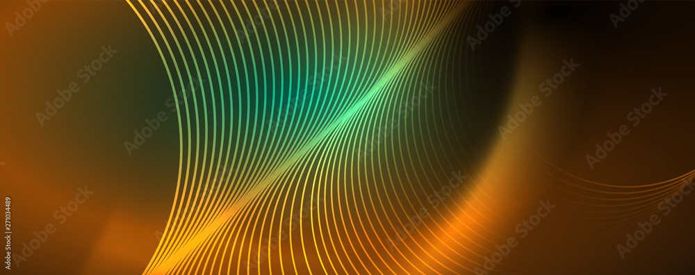 Shiny neon lines template - northern lights glowing blur lines. Futuristic style glow neon 80s disco club or night party techno template Shiny neon lines template - northern lights glowing blur lines. Futuristic style glow neon 80s disco club or night party techno template