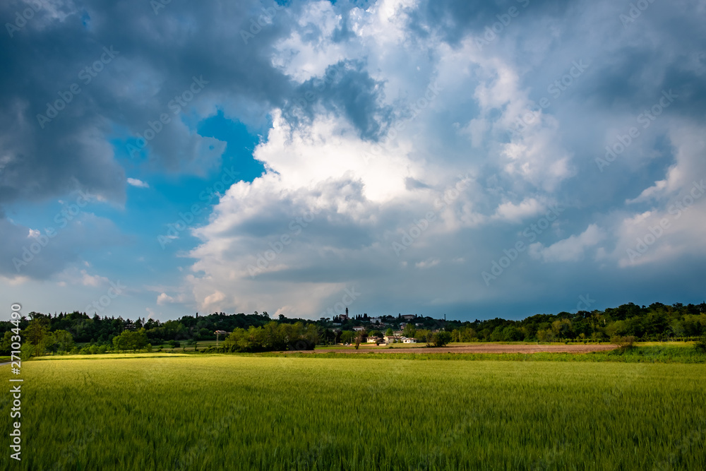 Storm in the fields of Friuli Venezia-Giulia Storm in the fields of Friuli Venezia-Giulia