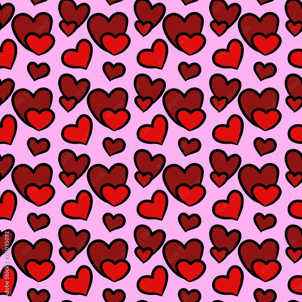 red heart color seamless pattern background red heart color seamless pattern background
