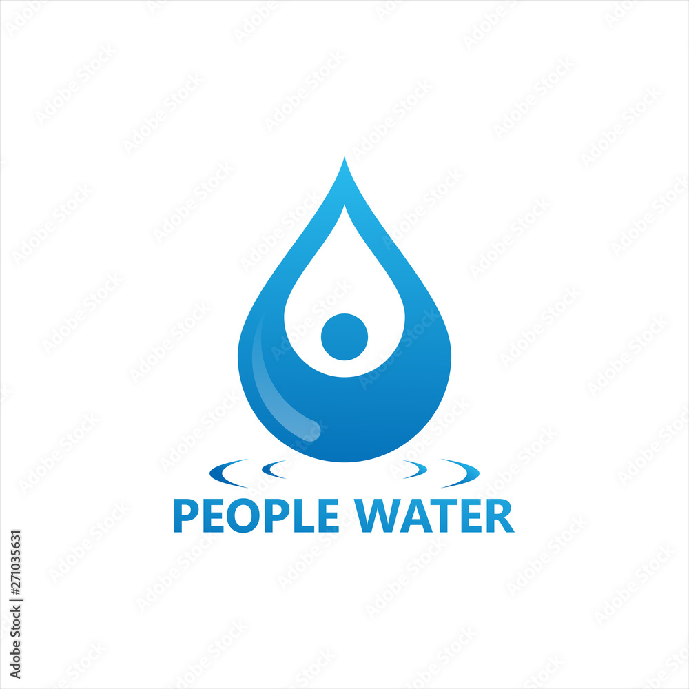 People Water Logo Template Design Vector, Emblem, Design Concept, Creative Symbol, Icon People Water Logo Template Design Vector, Emblem, Design Concept, Creative Symbol, Icon