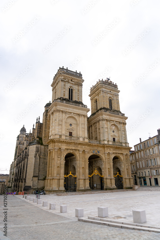 Cityscape of Auch, capital of Gascony with its cathedral, Gers, France