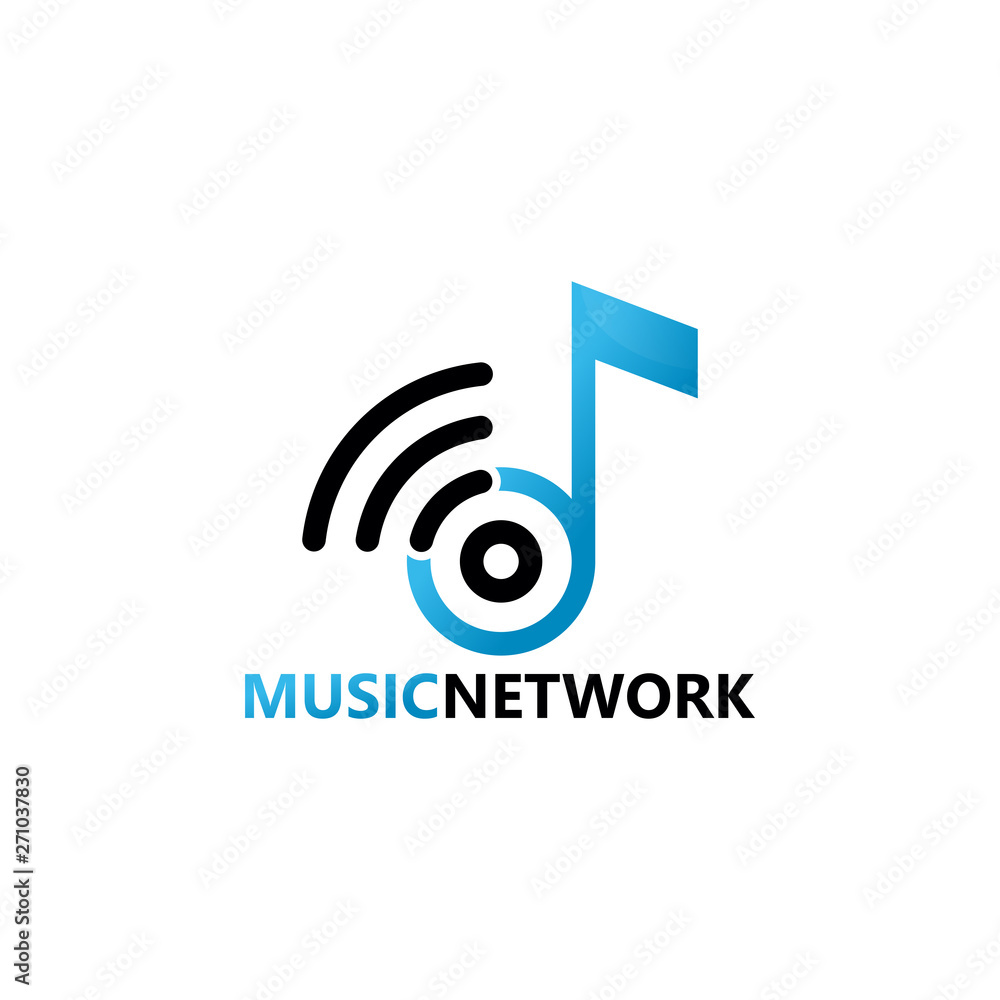 Music Network Logo Template Design Vector, Emblem, Design Concept, Creative Symbol, Icon Music Network Logo Template Design Vector, Emblem, Design Concept, Creative Symbol, Icon
