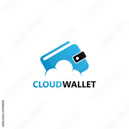 Cloud Wallet Logo Template Design Vector, Emblem, Design Concept, Creative Symbol, Icon