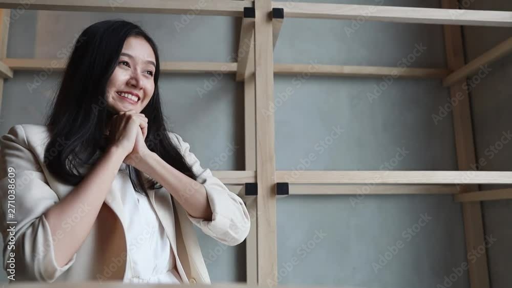Attractive young Asian woman happy and smile. Attractive young Asian woman happy and smile.