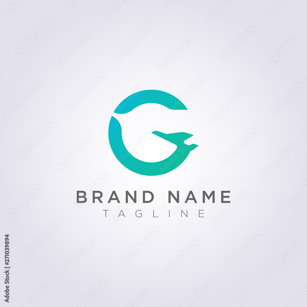 Logo Design combination of the letters G and planes for Business or Your Brand Logo Design combination of the letters G and planes for Business or Your Brand
