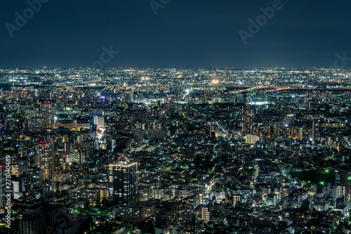 東京の都市風景　池袋から見る夜景 © onotorono