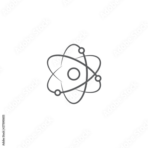 atom vector icon concept, isolated on white background
