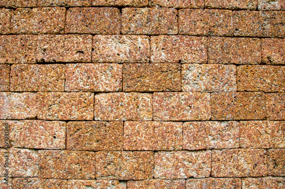 Fototapeta premium Old brick walls and blurred pattern background