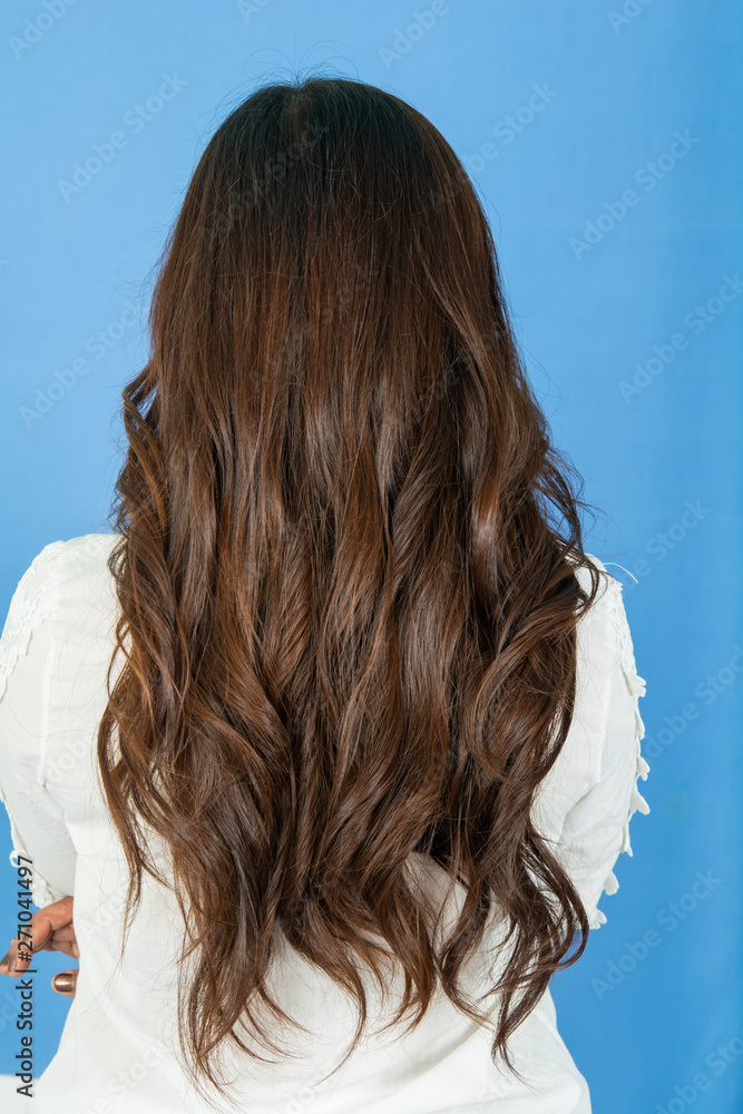 Fototapeta premium Long and thick hair of women