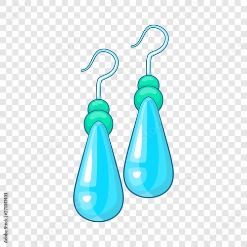 Earrings icon. Cartoon illustration of earrings vector icon for web design