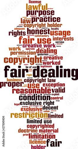 Fair dealing word cloud