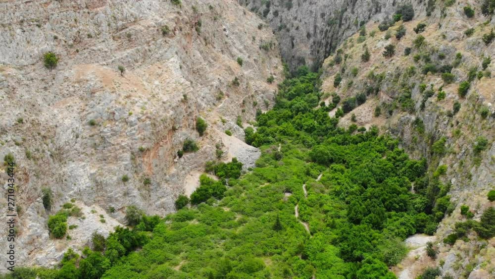 Aerial. Butterfly valley in Turkey. Flight inside of the canyon. Aerial. Butterfly valley in Turkey. Flight inside of the canyon.